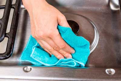 Мытье газовой плиты